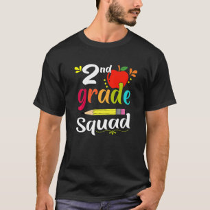 Second Grade Squad Zurück zur Schule 2. Klasse Te T-Shirt
