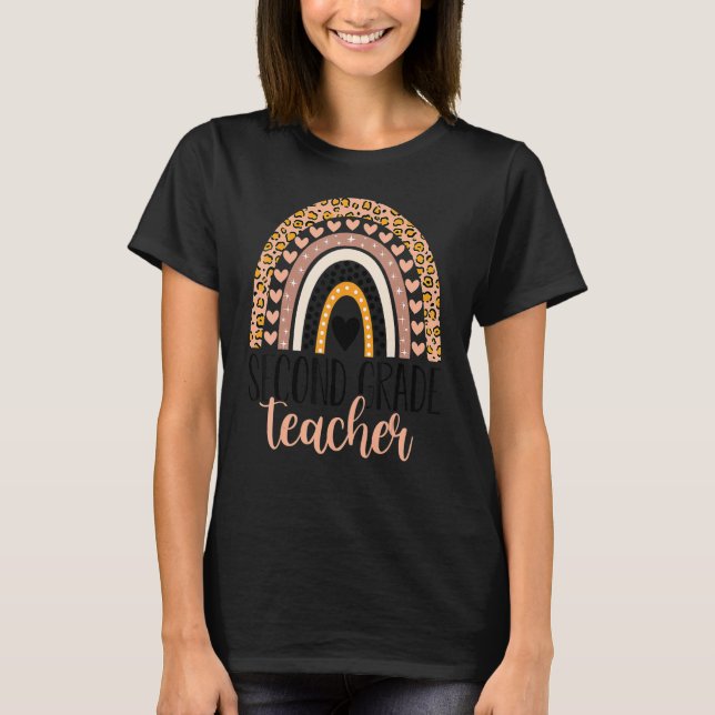 Second Grade Teacher 2nd Grade Teacher Back To Sch T-Shirt (Vorderseite)
