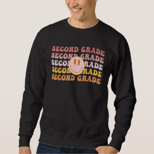 Second Grade Vibes 2. Klasse Team 1. Schultag Sweatshirt