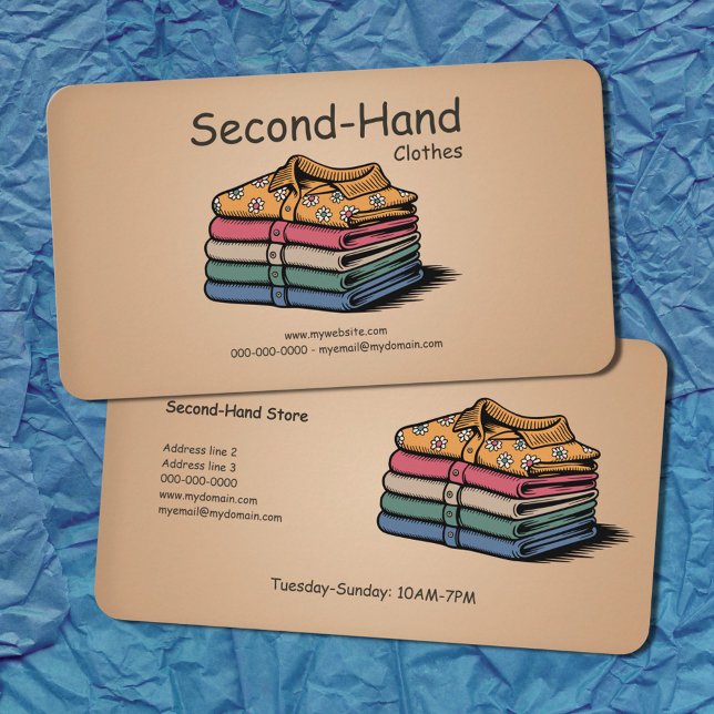 Second-Hand Clothes Visitenkarte (Second-Hand Clothes Business Card)