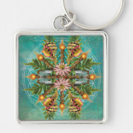 Second Nature Tarot Design Mandala Schlüsselanhänger