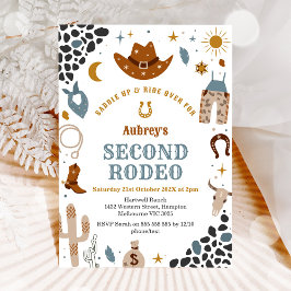 Second Rodeo Cowboy Western 2. Geburtstag Einladung