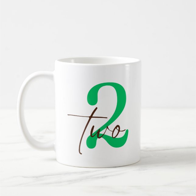 Second Year with Personalization Kaffeetasse (Links)