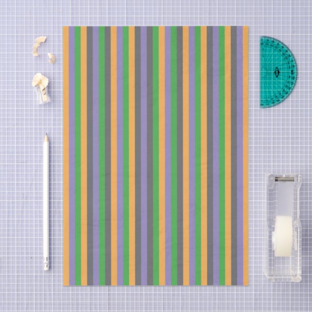 Secondary Whimsy Striped Tissue Paper Seidenpapier (Handwerk)