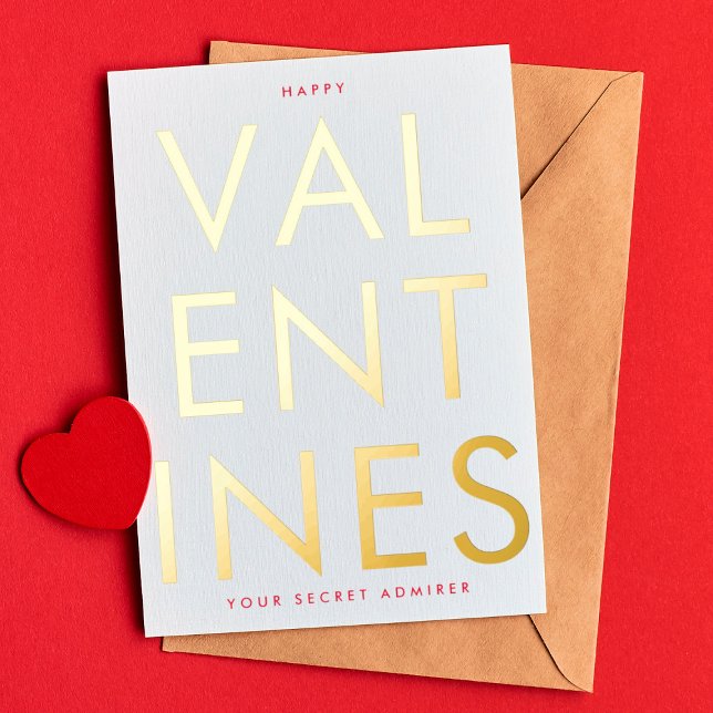 Secret Admirer WHITE RED FUN HAPPY GOLD Folieneinladung (Von Creator hochgeladen)