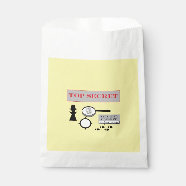 "Secret Agent/Spy"-Gastgeschenk-Taschen Geschenktütchen (Vorderseite)