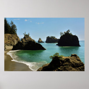 Secret Beach, Boardman Staat Park, Oregon, USA Poster
