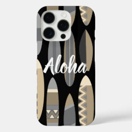 Secret Beach Hawaiian Surfboards - Black iPhone 16 Pro Hülle