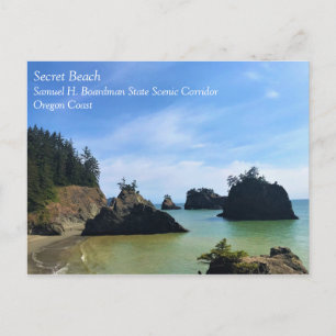 Secret Beach, Samuel H. Boardman, Oregon Postkarte