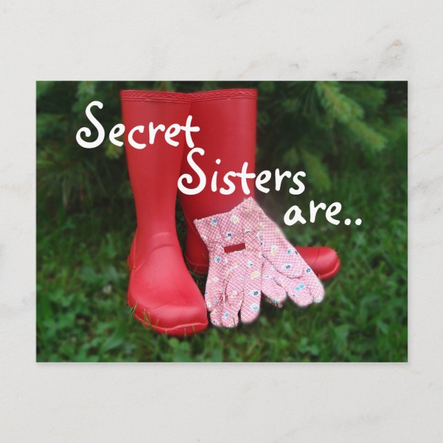 Secret Boots Postcard2 - anpassen Postkarte (Vorderseite)