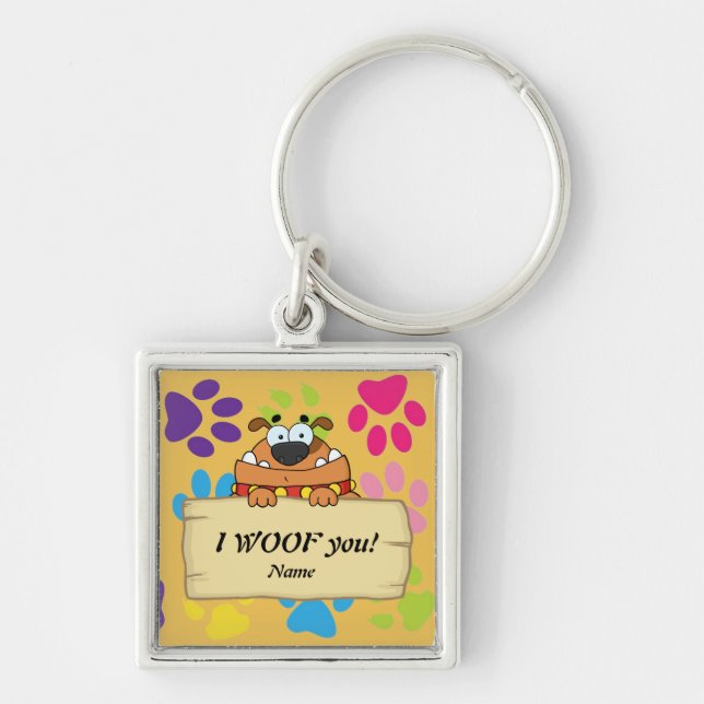 Secret Crush For Dog Liebhaber Ich möchte von Ihne Schlüsselanhänger (Vorne)