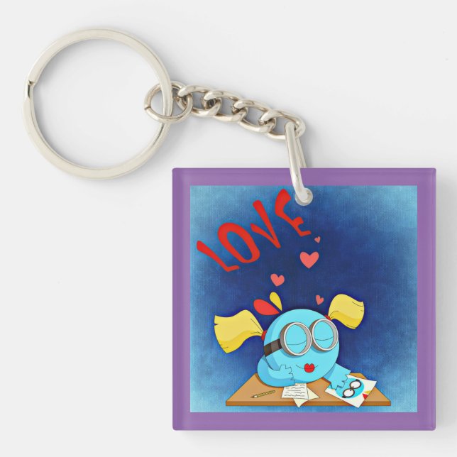 Secret Crush Gift Idee für Jungen maßgeschneidert Schlüsselanhänger (Vorderseite)