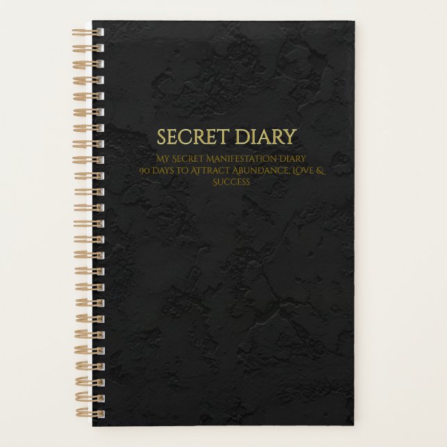 Secret Diary  My Secret Manifestation Diary 90 Day Planer (Vorderseite)
