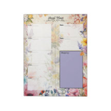 Secret Garden 7 Day Blank Meal Planner Abseilen