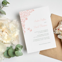 Secret Garden Blush Pink Floral Lovebirds Hochzeit