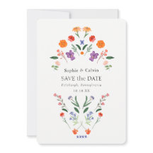 Secret Garden Boho Bloral Wedding Save the Date