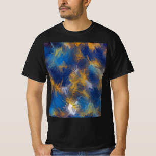 Secret Garden - Deep Blue und Brown T-Shirt