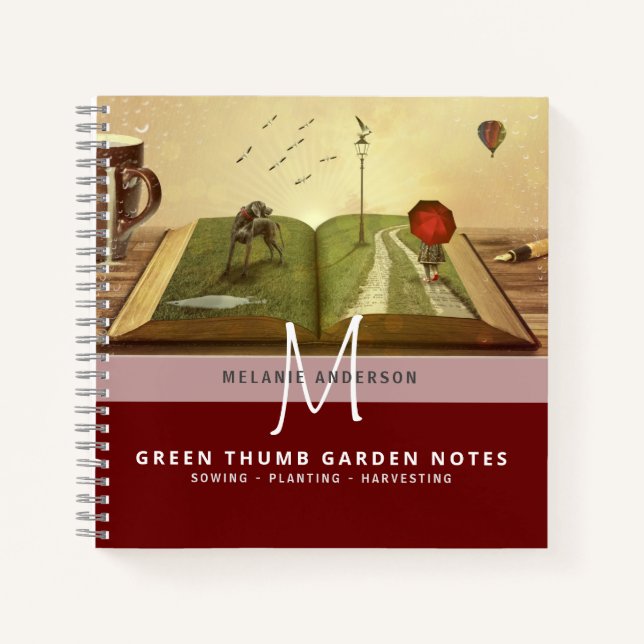 Secret Garden Green Thumb Gardeners Journal Notizbuch (Vorderseite)