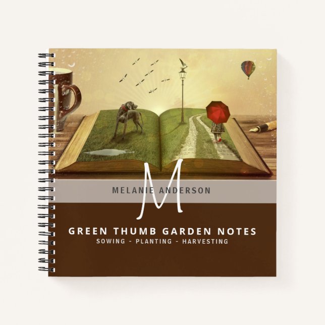 Secret Garden Green Thumb Gardeners Journal Notizbuch (Vorderseite)