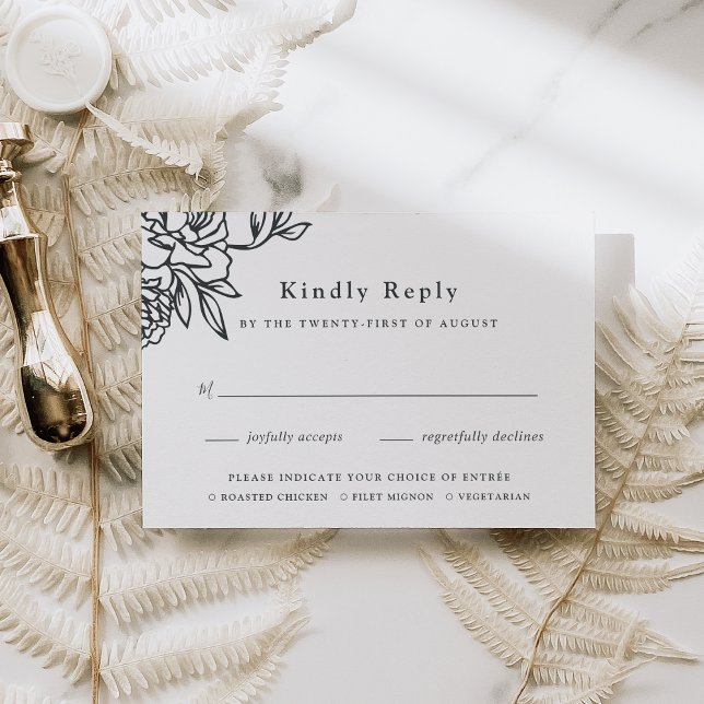 Secret Garden Meal Choice RSVP Card (Von Creator hochgeladen)