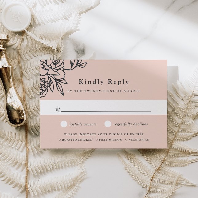 Secret Garden Meal Choice RSVP Card (Von Creator hochgeladen)