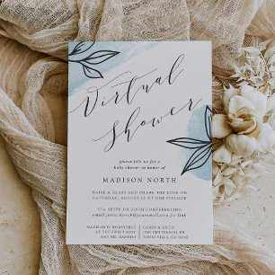 Secret Garden Virtual Long Distance Baby Dusche Einladung