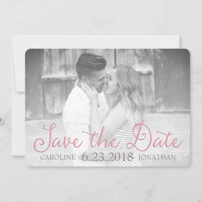 Secret Garden Watercolor Save the Date Card (Vorderseite)