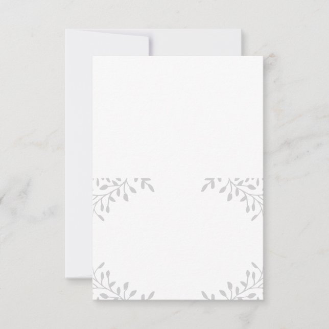 Secret Garden Wedded Faltencard Einladung (Vorderseite)