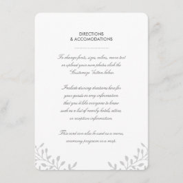 Secret Garden Wedding Card Begleitkarte