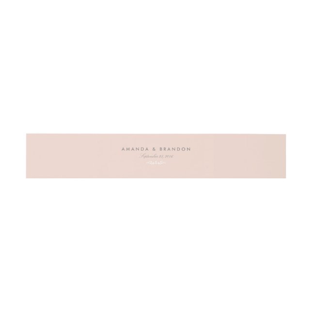 Secret Garden Wedding Einladungsbanderole (Flach)