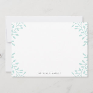 Secret Garden Wedding Stationery - Minze Mitteilungskarte