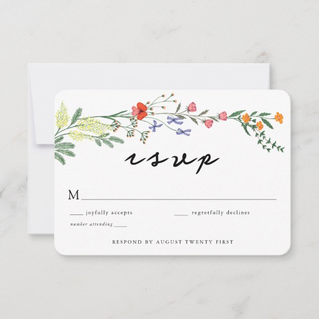 Secret Garden Wedding UAWG Card Einladung (Vorderseite)