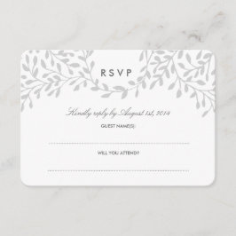Secret Garden Wedding UAWG - Gray RSVP Karte