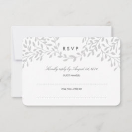 Secret Garden Wedding UAWG - Gray RSVP Karte