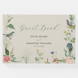 Secret Garden Wildblumen Rahmen Wedding Gästebuch