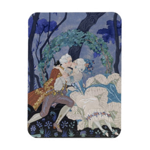 Secret Kiss, Illustration für "Fetes Galantes" von Magnet