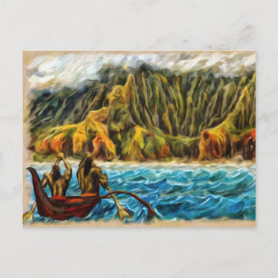 Secret Lau Napali Küste Kauai Postkarte