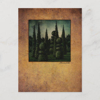 Secret Moonrise Garden Art Postkarte