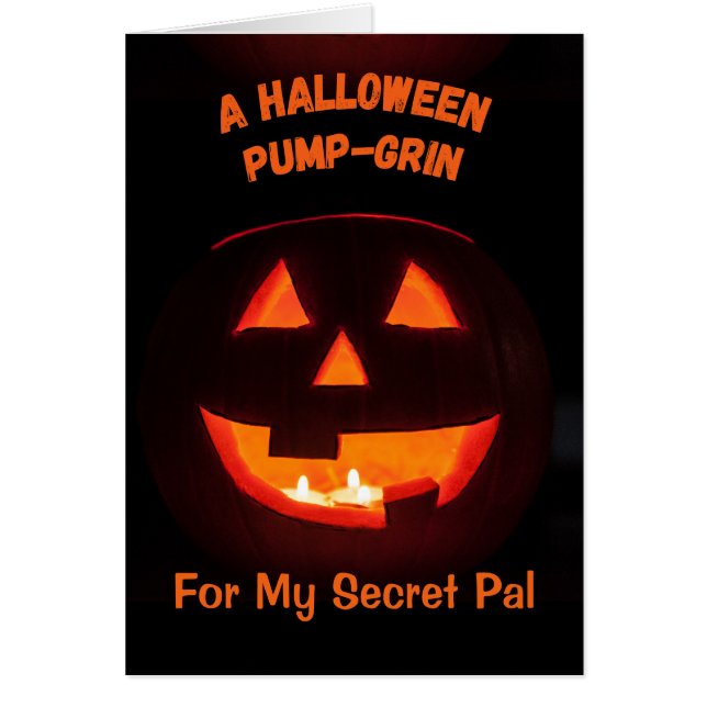 Secret Pal Halloween Niedlicher Jack o' Lantern (Vorne)