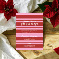 Secret Santa Cabana Pink und roter Streifen Preppy