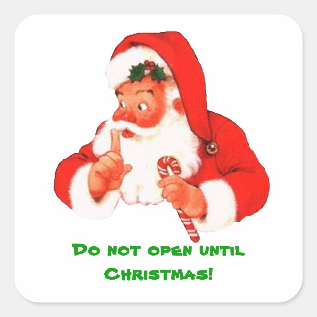 Secret Santa Christmas Sticker (Vorderseite)