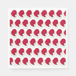 Secret Santa Claus Vater Weihnachts Red Hat Serviette