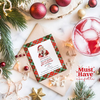 Secret Santa Gift Exchange Weihnachtsfeiertag Part Feiertagskarte