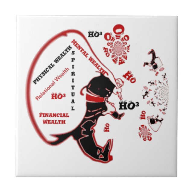Secret Santa Gift - Wohlstand und Wohlstand Fliese (Vorderseite)