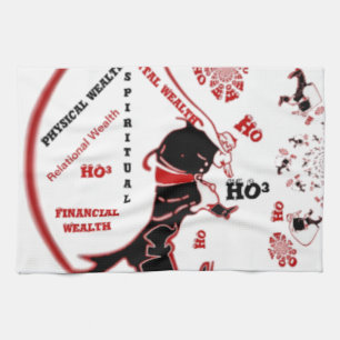 Secret Santa Gift - Wohlstand und Wohlstand Geschirrtuch