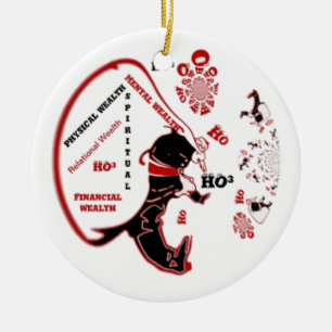 Secret Santa Gift - Wohlstand und Wohlstand Keramikornament