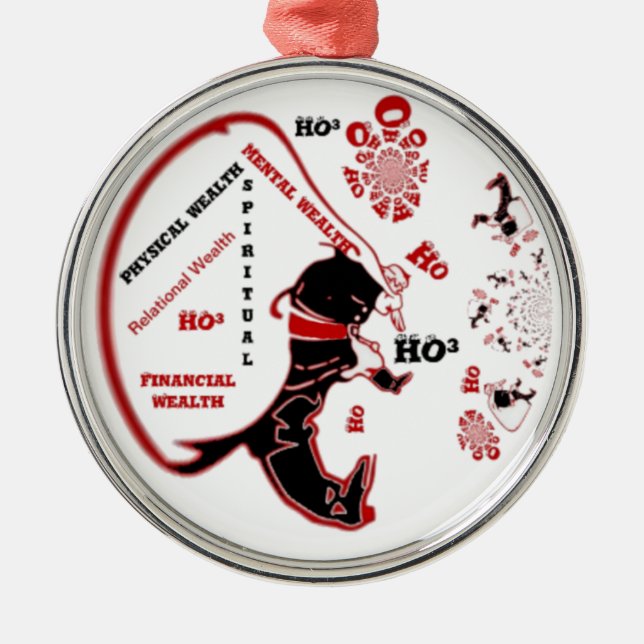 Secret Santa Gift - Wohlstand und Wohlstand Ornament Aus Metall (Vorne)