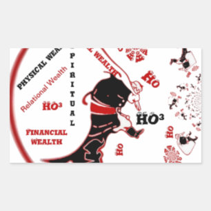 Secret Santa Gift - Wohlstand und Wohlstand Rechteckiger Aufkleber