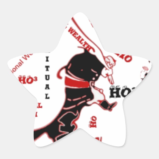 Secret Santa Gift - Wohlstand und Wohlstand Stern-Aufkleber (Vorderseite)