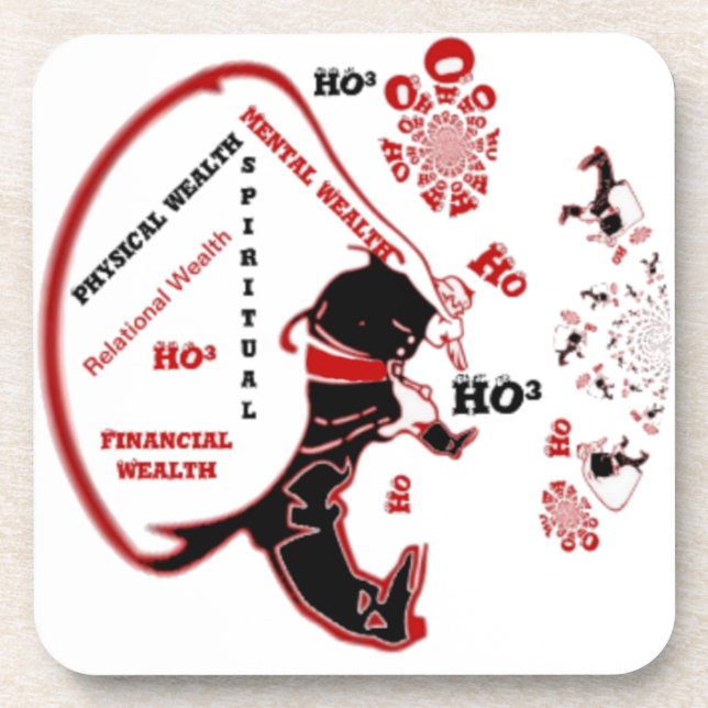 Secret Santa Gift - Wohlstand und Wohlstand Untersetzer (Vorderseite)